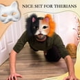 thumbnail image 4 of Therian Mask Kit de bricolaje Seenelling Blank Cat con fieltro y pelo sintético, 4 of 6