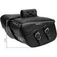 thumbnail image 3 of KEMIMOTO Synthetic Leather Motorcycle Saddlebag for Street Glide Electra Glide Touring 34L Black, 3 of 10
