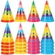 thumbnail image 2 of KAKOWELY 32 sombreros de papel para fiestas de cumpleaños infantiles, conos de fiesta y decoraciones para fiestas., 2 of 5