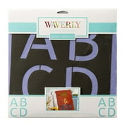 Waverly Inspirations Paper Stencil, Alpha Basic, 12 in x 12 in, 7 Piece, For All Ages