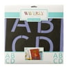 Waverly Inspirations Paper Stencil, Alpha Basic, 12 in x 12 in, 7 Piece