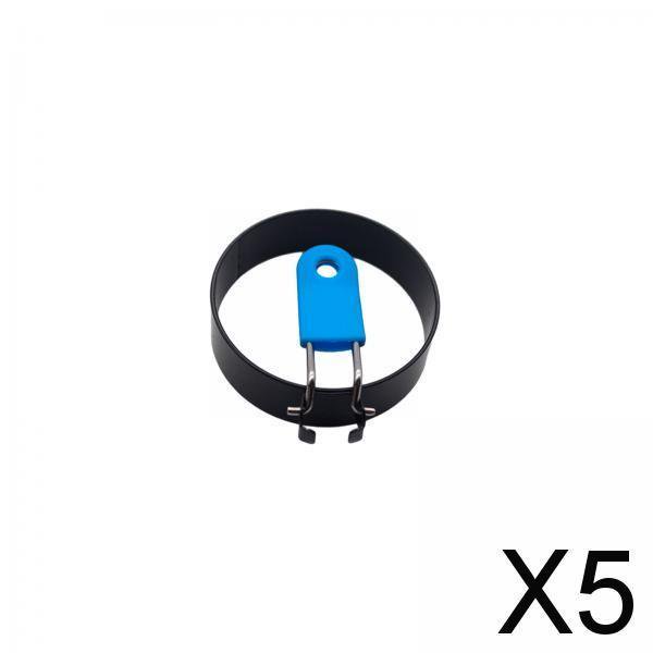 5x Anillo para freír huevos Desayuno Huevos Utensilio redondo Durable Reutilizable Desayuno Asa de preparación Plancha de grado alimenticio para cocin 5 piezas