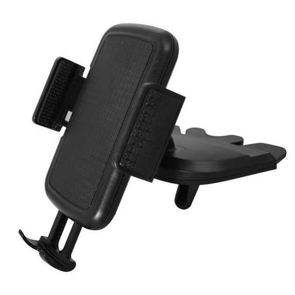 HAMPPLIES Black ABS CD Slot Phone Holder for Cars 1Pcs 360 Degree Rotation Easy Installation 11.8x8x7.5in