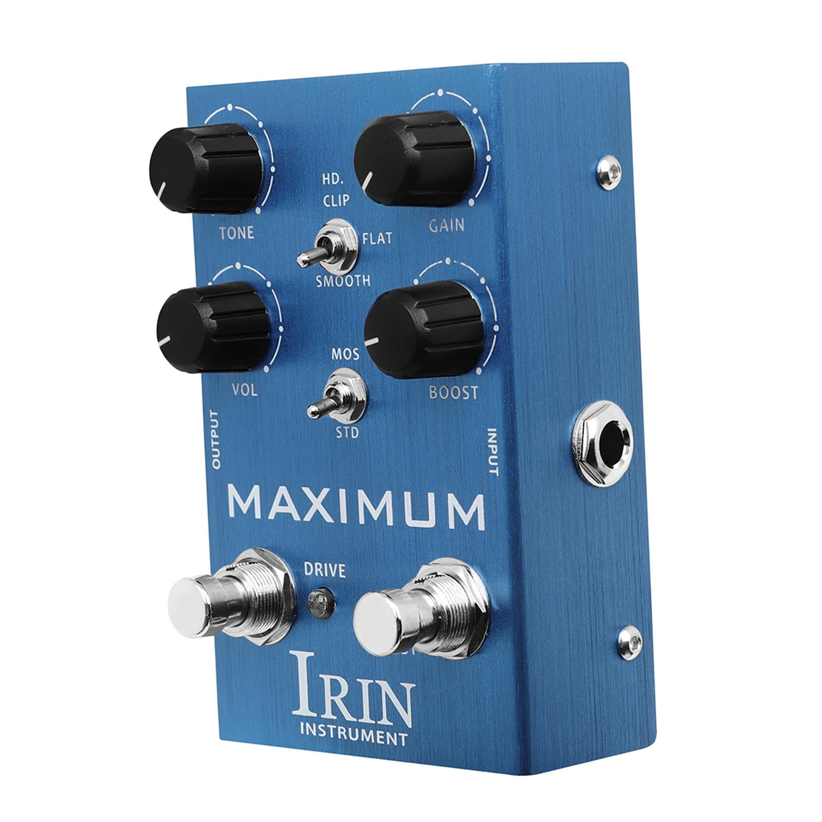 LeeQinersw Mini Digital Reverb Pedal Portable Fittings Sound Simulation Distortion Overload blue