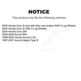 thumbnail image 2 of Transit Auto Rear Coated Disc Brake Rotors and Ceramic Pads Kit for Car Honda Civic Accord Acura RSX Integra KGC-101630, 2 of 11