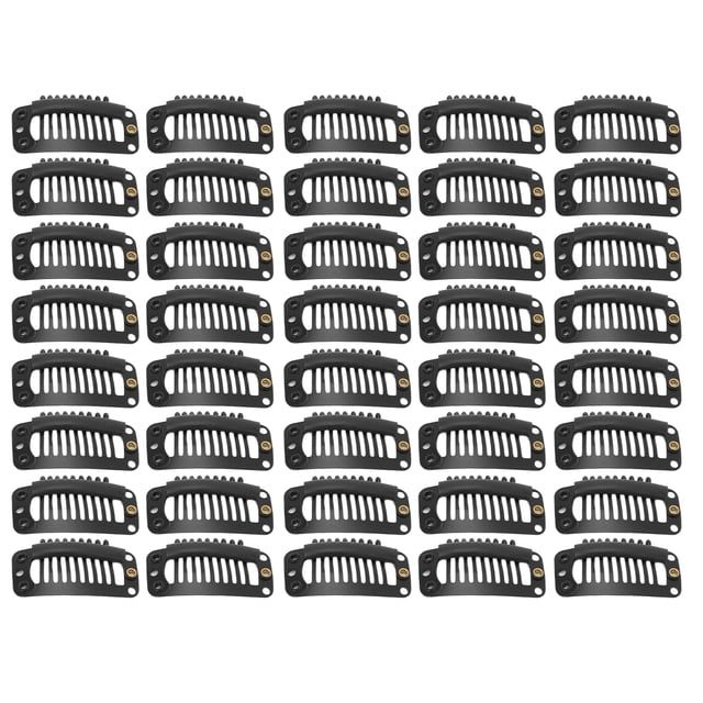 Peluca Snap Clip 40pcs Set Acero Inoxidable DIY 9 Dientes Peine ANGGREK Otros