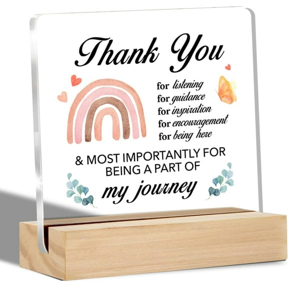 Teacher Appreciation Gifts Being Such an Part of My Journey Quote Best Teacher Clear Desk Decorative Sign Thank You Teacher Gift Acrylic Sign with Stand Table Plaque Sign Keepsake Office Decor