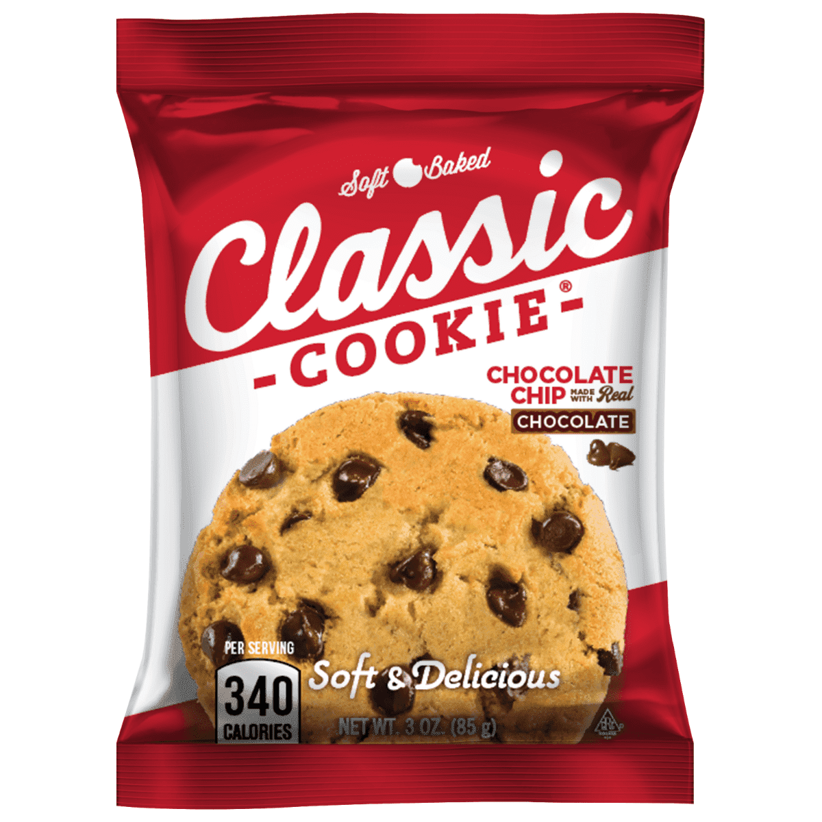 (2 pack) Classic Cookie® 3oz Chocolate Chip Soft Baked Cookie