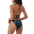 thumbnail image 2 of Zufioo Cool Blue Light Wolf for Women's Bikini Set,High Elastic Swimsuit and Swim Trunks Two-piece Set-Removable Chest Pad,Strap Style,Pool and Beach Swimwear-XX-Large, 2 of 7