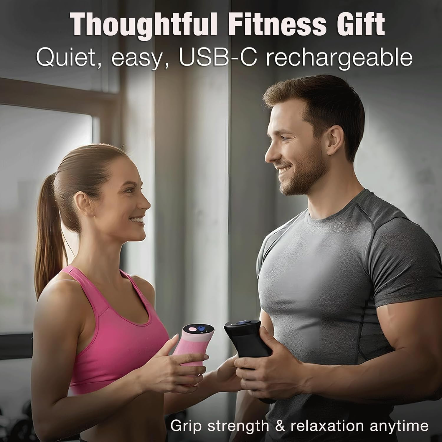 ABCISI Digital Grip Strength Trainer, 0–440lb Hand Gripper Strengthener with Real-Time Display, Test & Smart Vibration, Ergonomic Hand Grip & Forearm Strengthener, USB-C Rechargeable Hand Exerciser