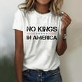 thumbnail image 2 of HXWCHs T-Shirt Uni en Coton Extensible pour Femme Mode Décontractée T-Shirt à Col Rond à Manches Courtes Imprimé pour Femme Haut pour Tous les Jours m Blanc, 2 of 4