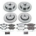 thumbnail image 3 of PowerStop Front and Rear Z36 Truck & Tow Carbon-Fiber Ceramic Brake Pad and Drilled and Slotted Rotor Kit Fits: DODGE JEEP Select Models K7136-36, 3 of 9