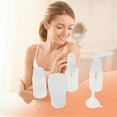 thumbnail image 3 of Unique Bargains 5 Pcs Travel Size Toiletries Bottles Containers Leakproof Squeezable Refillable Travel Container Set Clear, 3 of 5