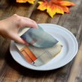 thumbnail image 4 of Orange Blue Geometric Kitchen Towel Dish Cloths Set of 2, Microfiber Soft Kitchen Hand Towels, Contemporary Abstract Vintage Absorbent Quick Drying Dishcloths 18 x 28 Inches, 4 of 8