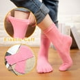 thumbnail image 4 of TELOLY 2026 New 4 Pairs Running Toe Socks,Five Finger Trainer Socks,Toe Separator Socks for Men and Women for Running,Yoga,Gym,Sports Pink, 4 of 4