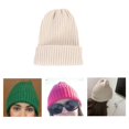 thumbnail image 6 of Segolike 2xhat Slouchy Warm Size Lightweight Cap for women Beige 2 Pcs, 6 of 8