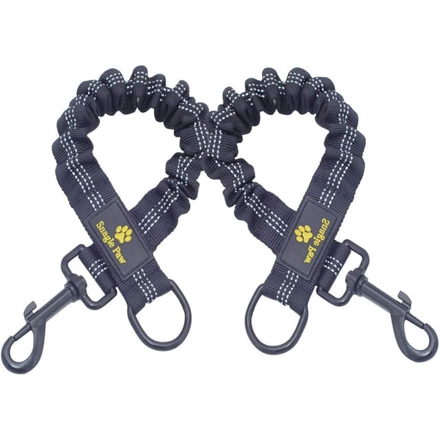 Bungee Dog Leash Extension Attachment, 18” Shock Absorbing Lead Extension Absorber, Prevent Injury on Arm and Shoulder & Save Dogs from Getting Hurt, Grea