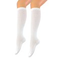 thumbnail image 4 of Yuanlong Womens Knee-High Socks Elegant Scalloped Solid Stockings Lightweight Breathable Party Hosiery, 4 of 7