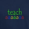 thumbnail image 3 of CafePress - TEACH PEACE Dark T Shirt - Men's Classic Graphic Cotton T-Shirt, 3 of 4