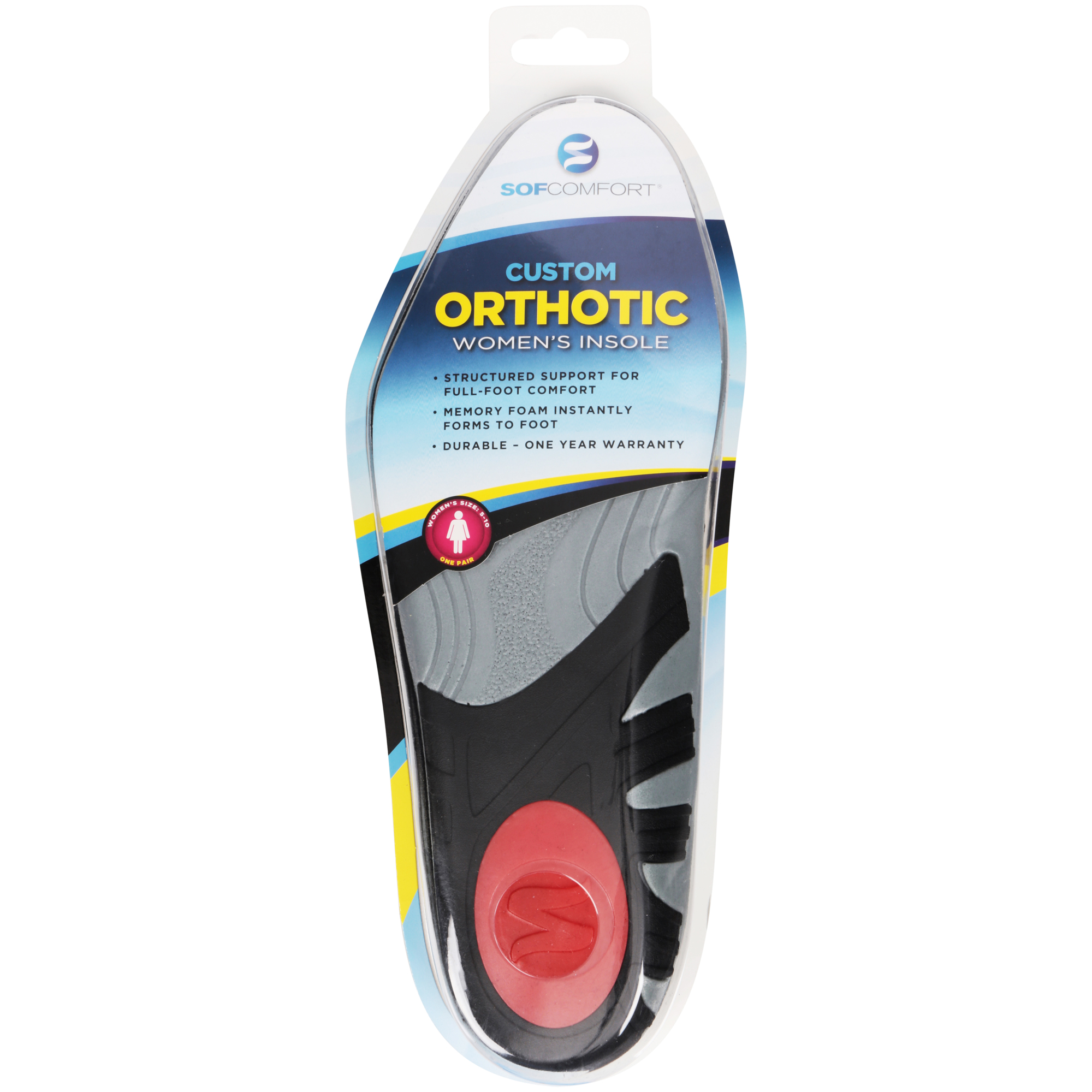 Women's Orthotic Memory Foam Insoles 2 Pack Value Bundle