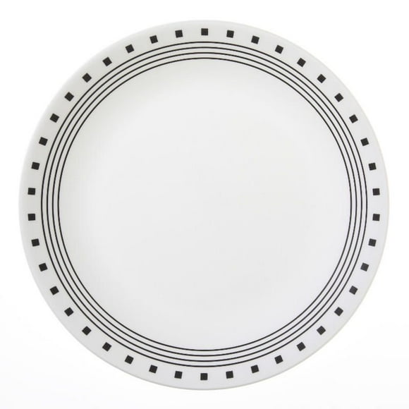 Corelle® Classic City Block Dinner Plate, 10.25" Round Dinner Plate