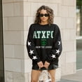 thumbnail image 6 of Women's Gameday Couture  Black Austin FC Velocity Rhinestone Star Sweatshirt, 6 of 6