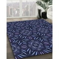 thumbnail image 2 of Ahgly Company Indoor Round Patterned Night Blue Area Rugs, 4' Round, 2 of 6