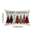 thumbnail image 3 of Christmas Tree Pillow Covers 12x20, Merry Christmas Throw Pillows, Soft Seasonal Cushion Covers, Winter Holiday Decoration for Home Couch Farmhouse(A), 3 of 7