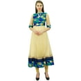 thumbnail image 5 of Bimba Women's Anarkali Kurta Designer Kurti Indian Ethnic Long Flared Blouse Dress, 5 of 9