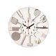 thumbnail image 3 of Reloj de pared acrílico, fácil de leer, reloj de pared para cocina, reloj silencioso para el hogar y la cocina. Plata, 3 of 8