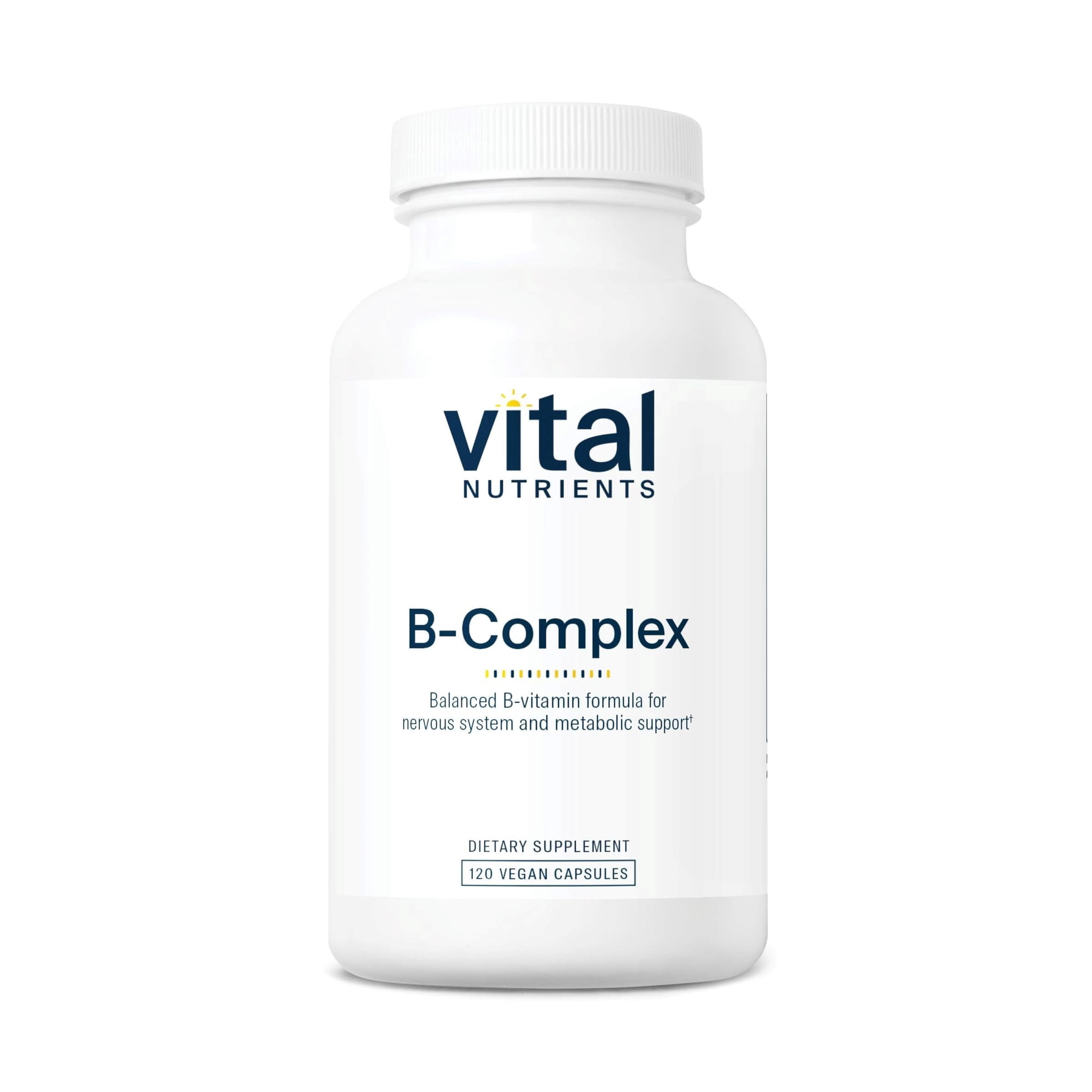Vital Nutrients Vitamin B-Complex | Vegan High-Potency Methylated B Complex Vitamins | B Vitamins Support Energy Production, Metabolism, and Heart Health | Gluten, Dairy, Soy Free | 120 Capsules