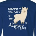 thumbnail image 4 of Inktastic Grammy's You Say Alpaca My Bags Long Sleeve Youth T-Shirt, 4 of 5