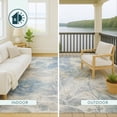 thumbnail image 4 of Addison Rugs Chantille Indoor/Outdoor Transitional Floral Sky Machine Washable Rectangle Rug, 10' x 14', 4 of 8