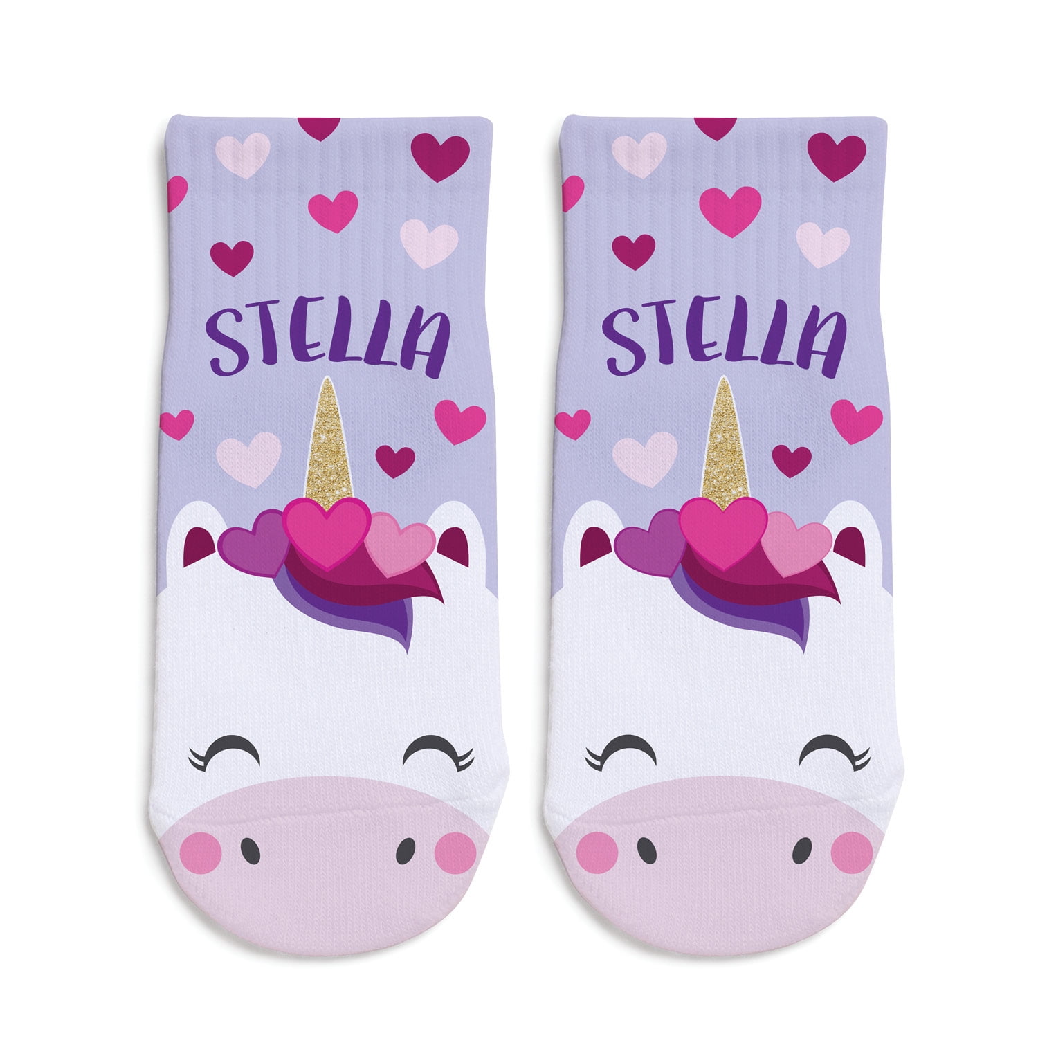 Personalized Unicorn Toddler Socks