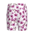 thumbnail image 2 of Lsque Orchids Flowers Mens Sleep Pajama Shorts,Short Pajama Pants, Cotton Ultra-Soft Knit-4X-Large, 2 of 9