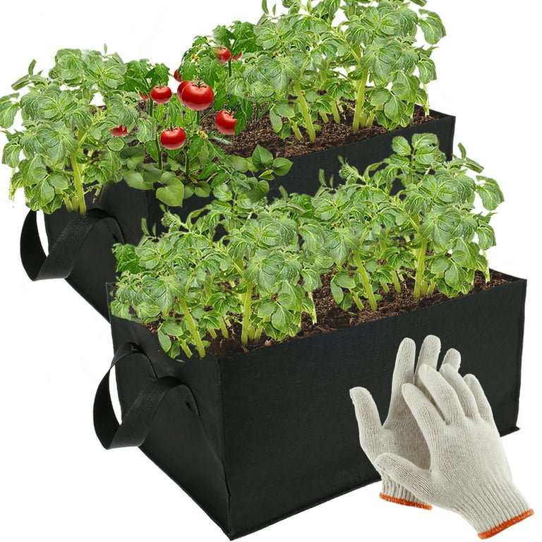 2pcs 10 Gallon Grow Bags NonWoven Pots Garden Vegetable Planting