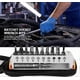 thumbnail image 2 of Screwdriver Wrenches Set Portable 12 in 1 Quick Ratchet Socket Wrench and Bits 1/4 Mini Hand Repair Tool, 2 of 4