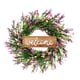 thumbnail image 2 of CREATITOY Lavender Welcome Wreath Door Hanging Decor for Indoor Outdoor Home, 2 of 6