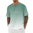 thumbnail image 2 of Mens T Shirts Casual Quality Slim Fit Crew Holiday Tee Tops Workout Gym Shirts, Short Sleeve Active Running Athletic Tee Tops, 2 of 5