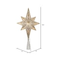 thumbnail image 2 of Vickerman 10 Light x 14.5" LED Gold 8 Point Bethlehem Star Tree Top, Warm White LED Mini Lights., 2 of 5