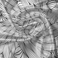 thumbnail image 5 of Ambesonne Black White Valance Pack of 2, Line Art Foliage, 54"X18", Black White, 5 of 5