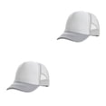 thumbnail image 2 of Minnieouse Patchworks Sport Gorra de béisbol para niñas Viseras de verano Gorras Ajustable Transpirable Malla de viaje Hip Hop Sombreros Gris Gris blanco 2piezas, 2 of 6
