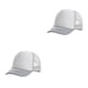 thumbnail image 2 of Gorra de béisbol Sonducket para niñas Viseras de verano Ajustable Transpirable Malla Gris blanco 2piezas, 2 of 6