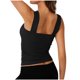 thumbnail image 5 of Blusa de poliéster para mujer, sin mangas, con cuello cuadrado y tirantes finos, de color liso, 5 of 9