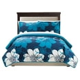thumbnail image 3 of Chic Home Chase 3-Piece Abstract Quilt Set, King, Blue, 3 of 6