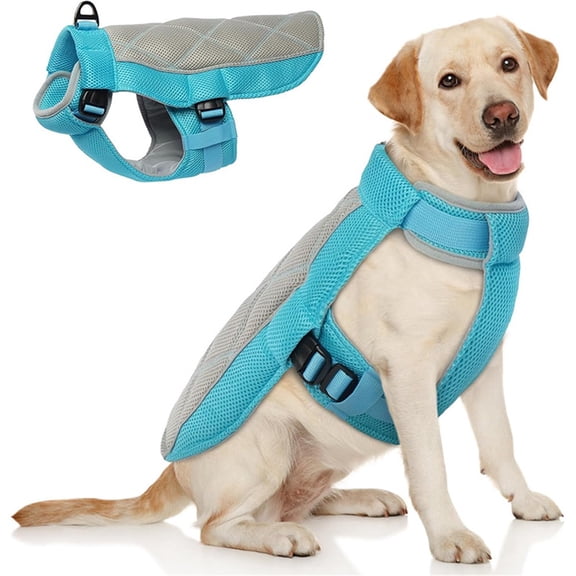 Summer Dog Cooling Vest - Lightweight Dog Cooling Jacket, Breathable Shirt for Walking, Outdoor Hunting Training and Camping (M)