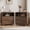 Walnut, variant on Aufeile Nightstand with Charging Station, Modern Curved Night Stand with 2 Drawers & Open Shelf, Wood Bedside Table for Bedroom, Natural Oak