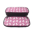 thumbnail image 5 of Picia Cute Poodle Dog Pattern Large Capacity PU Leather Pencil Case Organizer Pen Marker Holder Double Zipper Storage Bag Big Pencil Pouch for College Office, 5 of 6