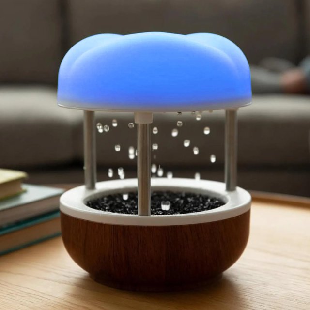 Fuente de agua de sobremesa Mindsight Calming Cloud con LED