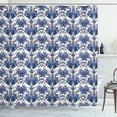 thumbnail image 1 of Ambesonne Floral Shower Curtain, Symmetrical Oriental Nature, 69"Wx84"L, Lavender Dark Purple, 1 of 3